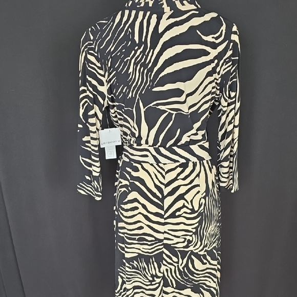 Liz Claiborne Zebra Print Long Sleeve Dress - Picture 10 of 12